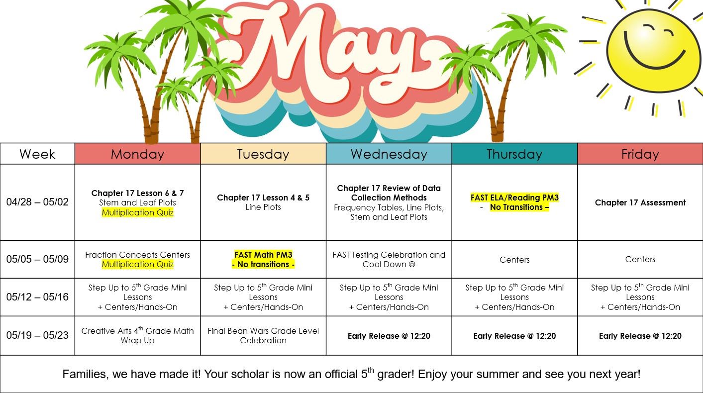 May Calendar
